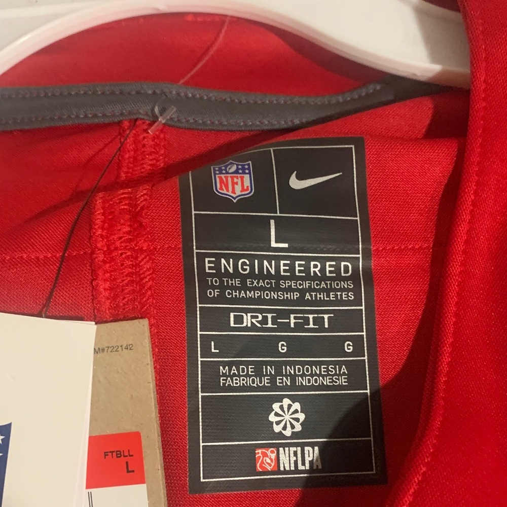NFL Red and White Football Jerseys with Bold Numbering - Picture 9 of 12